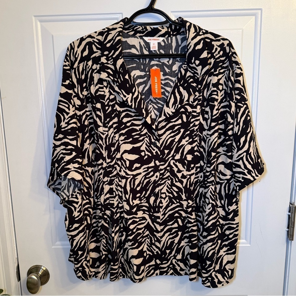 Joe Fresh - Patterned Short Sleeve Blouse